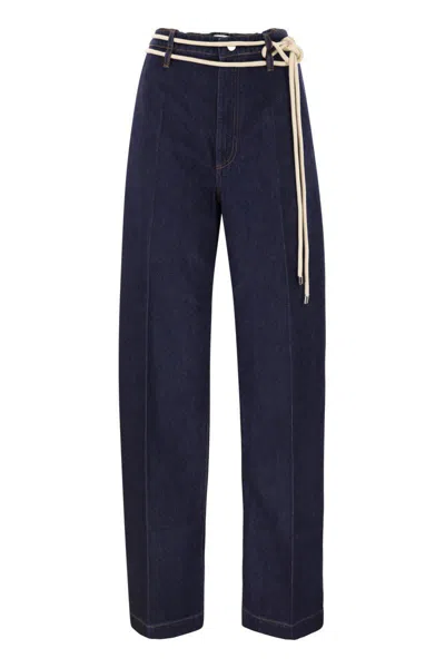 Sportmax Nembi - Men's Denim Trousers In Blue