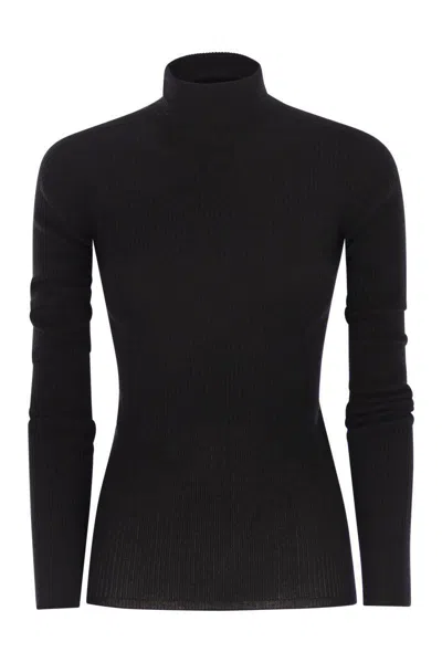 Sportmax Niagara - Wool Turtleneck Jumper In Black