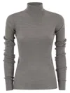 Sportmax Max Mara  Niagara - Wool Turtleneck Jumper In Gray