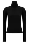 Sportmax Niagara High-neck Knitted Sweater In Black
