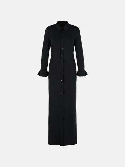 Sportmax 'nias' Black Viscose Strech Dress