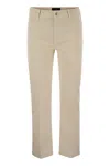 Sportmax Nilly - Five-pocket Mini Flare Trousers In Avory