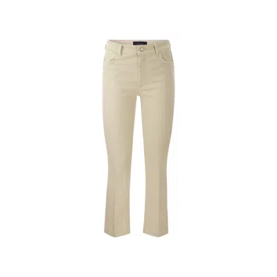 Sportmax Nilly Cotton Denim Jeans In Ivory