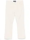 Sportmax Straight Trousers With Belt Loops And Pockets In 中性色