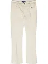 Sportmax Nilly Mid-rise Cropped Jeans In Neutrals