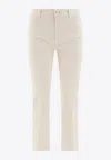 Sportmax Nilly Mini Flare Jeans In White