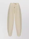 Sportmax Noble Joggers With Drawstring Waist In Neutral