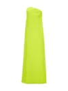 Sportmax Strapless Maxi Dress With Asymmetric Neckline And Front Slit