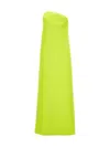 Sportmax Strapless Maxi Dress With Asymmetric Neckline And Front Slit