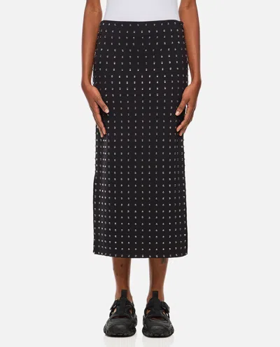 SPORTMAX NOME CRYSTAL LYCRA MIDI SKIRT
