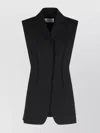 Sportmax Notched Lapels Cotton Vest