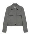Sportmax Notched-lapels Patent-finish Blazer In Gray