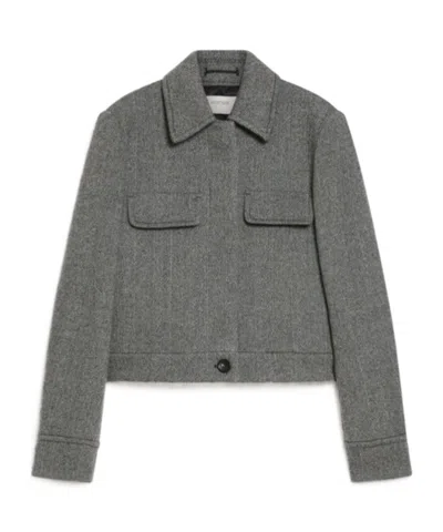 Sportmax Notched-lapels Patent-finish Blazer In White
