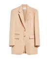 Sportmax Notched-lapels Single-breasted Blazer In Nude