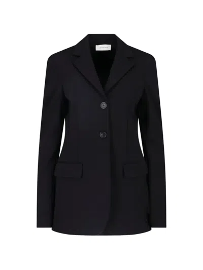 Sportmax Notched-lapels Single-breasted Blazer In Black