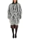 Sportmax "now1234" Ecofur Jacket In Multi