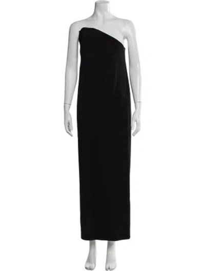 Pre-owned Sportmax Nylon Long Dress In Black