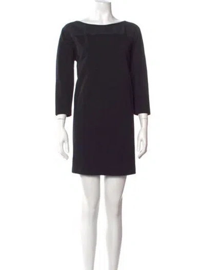 Pre-owned Sportmax Nylon Mini Dress In Black