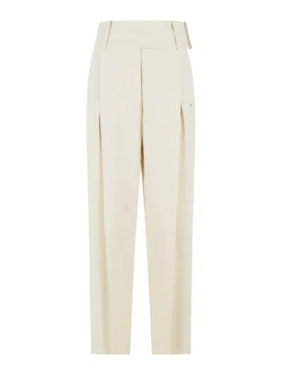 Sportmax Oblo Wide Trousers In White
