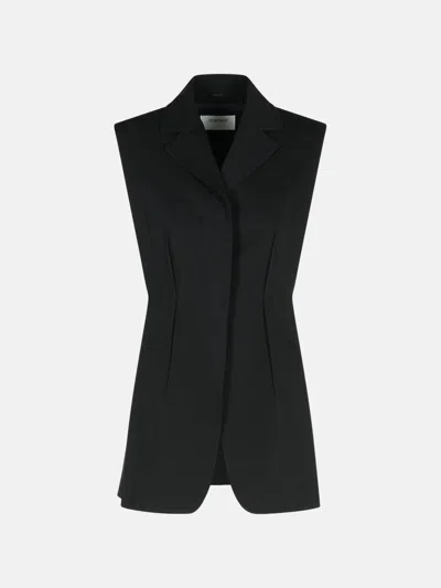 Sportmax 'oca' Black Cotton Vest
