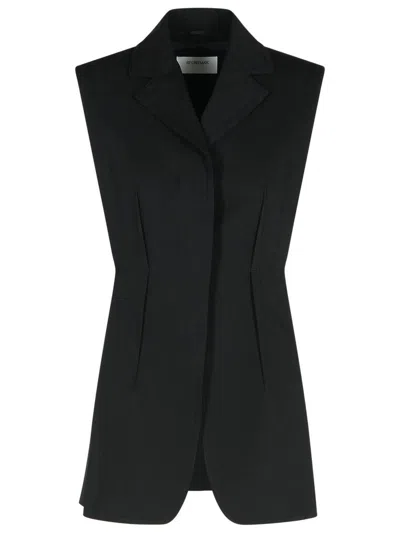 SPORTMAX SPORTMAX 'OCA' BLACK COTTON VEST