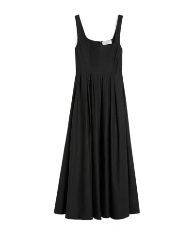 Sportmax Square-neck Maxi Dress In Black
