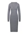 Sportmax Angizia V-neck Long-sleeved Dress In Gray
