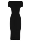 Sportmax Abito Feritos In Maglia Con Spalle Scoperte In Nero