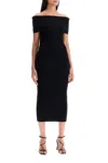 Sportmax Abito Feritos In Maglia Con Spalle Scoperte In Black