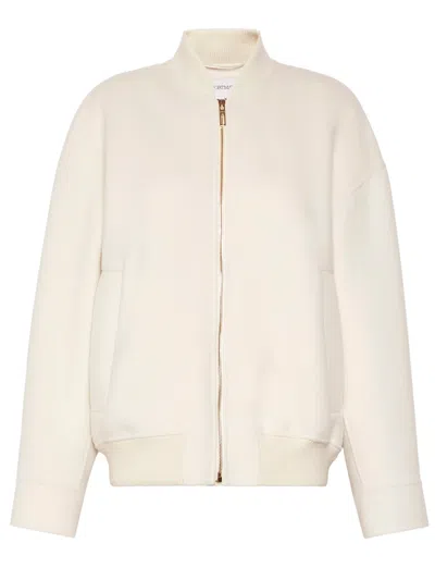 Sportmax Off White Mock Collar Jacket