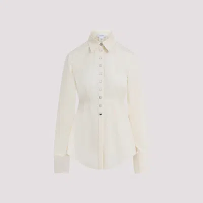 Sportmax Off-white Waist Cut Long Shirt