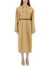 Sportmax "oil" Coat In Gold