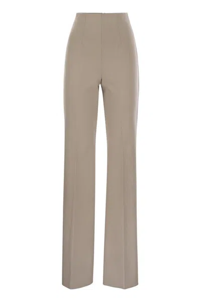 Sportmax Olea High-waisted Trousers In Grey