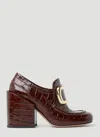 Sportmax Women Oliato High Heel Loafers In Brown
