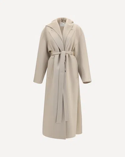 Sportmax Olmo Coat In Virgin Wool In Neutral