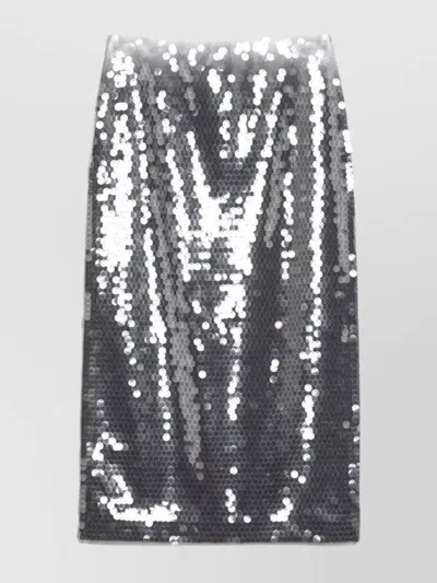 SPORTMAX OMBRE SEQUIN PENCIL SKIRT