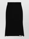 Sportmax Omelia High Waist Midi Length Skirt With Side Slit