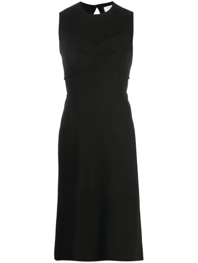 Sportmax Mirto Open-back Cady Dress In Black