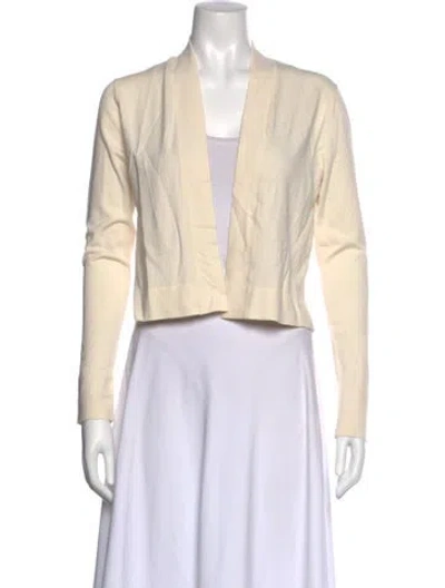 Pre-owned Sportmax Open Front Sweater In Neutral