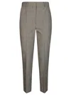 Sportmax Tailored Check Pants With Slim Fit In Black