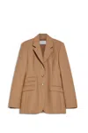 Sportmax Wool Blend Tailored Fit Jacket In Beige
