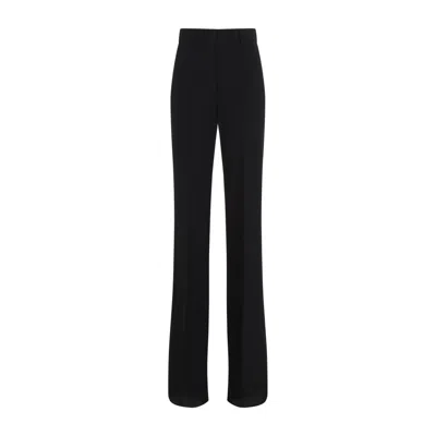 SPORTMAX SPORTMAX ORARIO BLACK VISCOSE PANTS