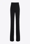 Sportmax Orario High-waist Wide Leg Trousers In Black