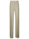 Sportmax Straight-leg Viscose Trousers With Tailored Finish In Neutral