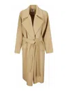 SPORTMAX ORENSE BROWN OVERSIZED COAT