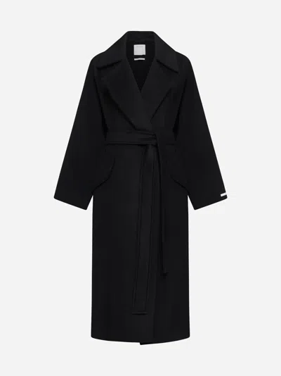 Sportmax Orense Wool And Cashmere Coat In Black