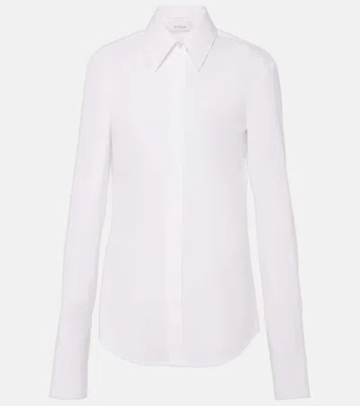 Sportmax Oste Cotton Poplin Shirt In White