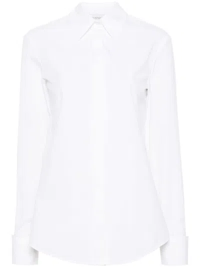 Sportmax Oste Cotton Poplin Shirt In White