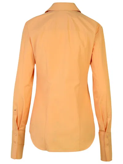 Sportmax Oste Orange Cotton Shirt In Nude