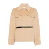 Sportmax Lapel Long-sleeved Suit Jacket In Brown